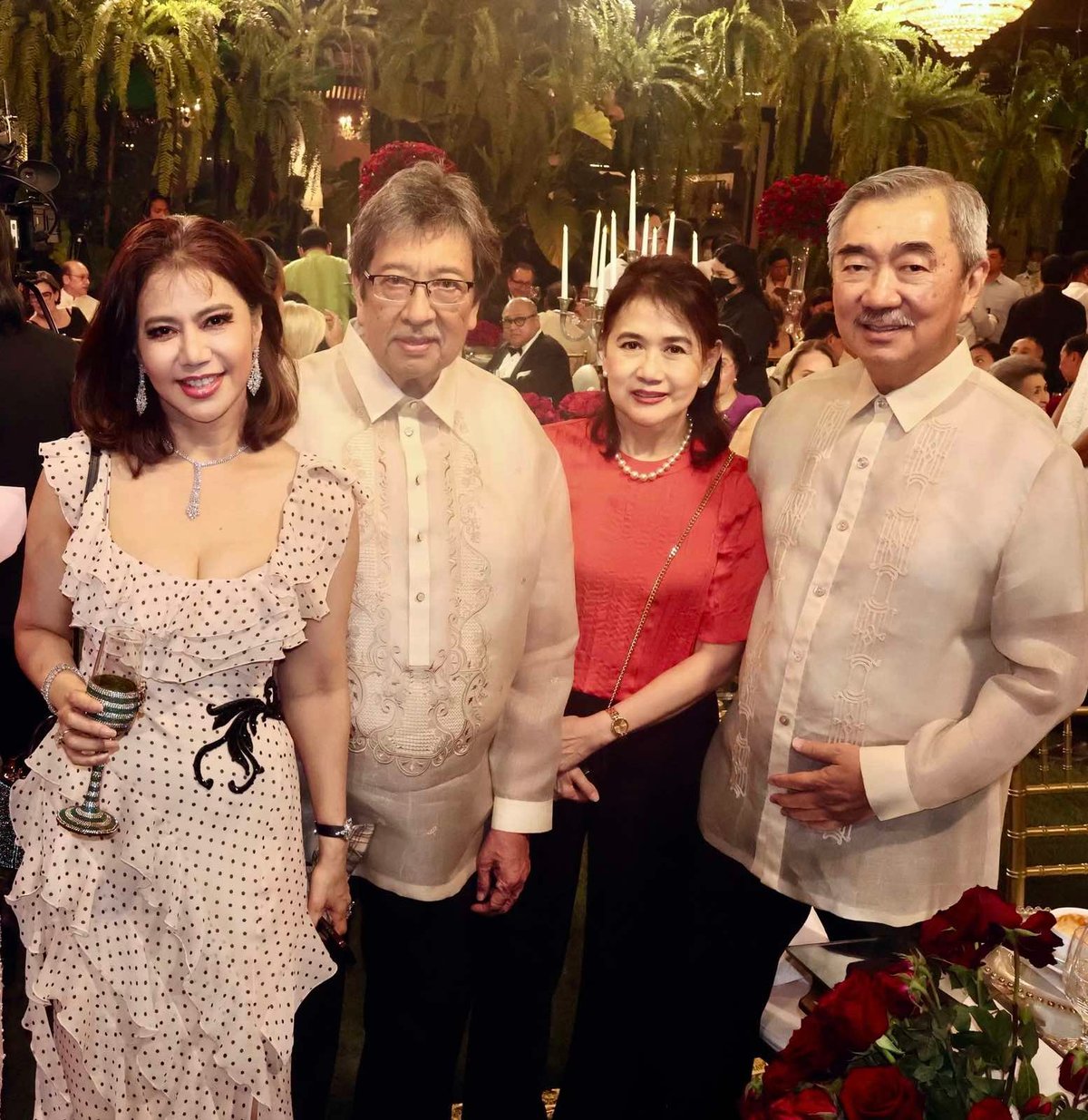 THE columnist, Wopsy Zamora, Carol and Hans Sy.